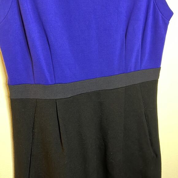 Theory Color Block Sleeveless Sheath Dress Size 8 - Picture 6 of 8